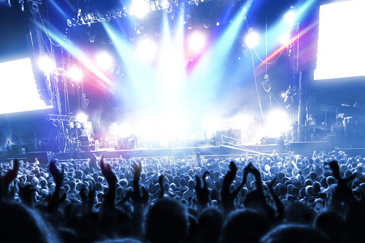 Party,People,At,A,Frenetic,Pop,Concert,-,Landscape,Exterior